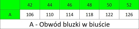 Bluzka Olza Rękawek 3/4 Polska produkcja Elegancki dekolt w stójke zapinany na 3 guziki i kieszonka Rękawki podwijane na guzik